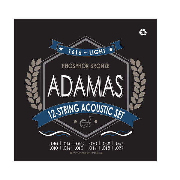 Adamas phosphor bronze light deals gauge acoustic strings