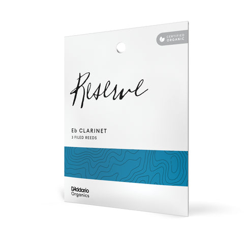 D'Addario Organic Reserve Eb Clarinet Reeds, Strength 2.5, 3-Pack