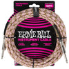 Ernie Ball Braided Instrument Cable Straight/Straight 18ft - Emerald Argyle