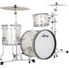 Ludwig NeuSonic Downbeat 3-piece Acoustic Drum Set Shell Pack Silver Silk