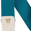 Ernie Ball Polypro Guitar Strap/Bass Strap - Teal w/ White