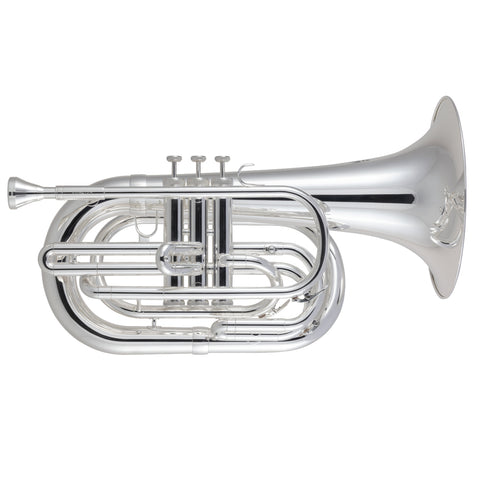 King KMB412S Performance Marching Bb Baritone Horn Silver Plated