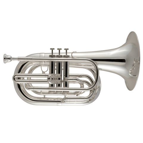 King KMB411S Performance Marching Bb Baritone Horn Silver Plated