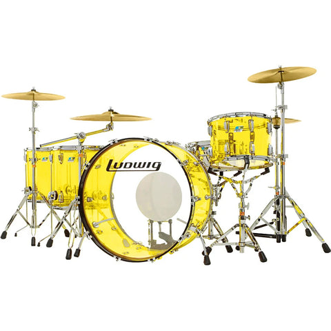 Ludwig Vistalite Zep Set 5-piece Acoustic Drum Set Shell Pack Yellow