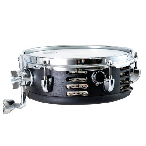 Dixon Little Roomer Snare Drum 3.5x10" Single Head with Jingles Black Coal