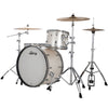 Ludwig NeuSonic Pro Beat 3-piece Acoustic Drum Set Shell Pack Silver Silk