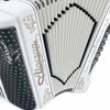 Alacran Accordion 34 Button 12 Bass 5 Switches EAD White Satin