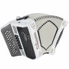 Alacran Accordion 34 Button 12 Bass Two Tone FBE/EAD White Satin