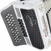 Alacran Accordion 34 Button 12 Bass Two Tone FBE/EAD White Satin