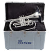 King KMH611S Ultimate Marching French Horn Outfit Silver Plated