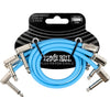 Ernie Ball Flex Patch Cable 12in - Blue - 3 Pack