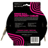 Ernie Ball Braided Instrument Cable Straight/Straight 10ft - Purple/Black