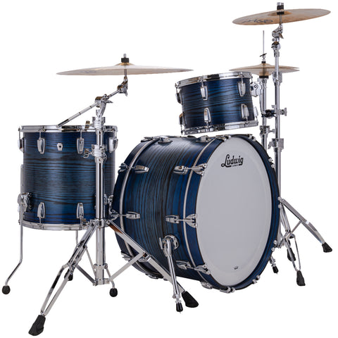 Ludwig Classic Oak Pro Beat 3-piece Acoustic Drum Set Shell Pack Blue Burst