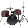 Ludwig Pocket Kit 4pc Acoustic Drum Set Junior Size Red Sparkle