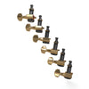 D'Addario Auto-Trim Locking Tuning Machines, 6 In-Line setup, Gold