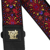 Ernie Ball Classic Jacquard Guitar Strap/Bass Strap - Crimson Royal Bloom