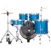 Ludwig Accent FUSE 5pc Acoustic Drum Set Pack Blue Sparkle