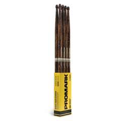 ProMark Rebound 5B FireGrain Hickory Drumsticks, Acorn Wood Tip, 4-Pack