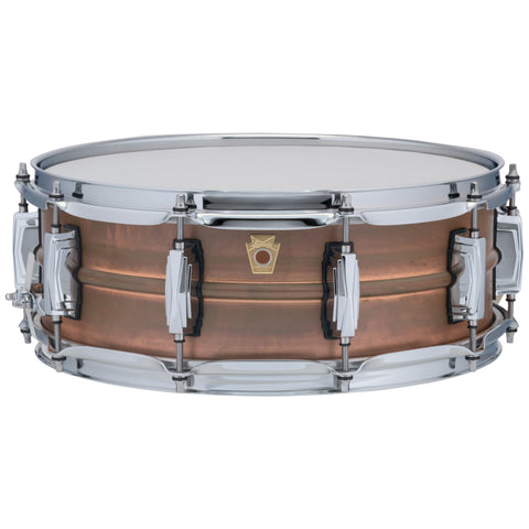 Ludwig LC661 Copper Phonic 5x14 "RAW" Natural Patina Shell, Imperial Lugs Snare Drum