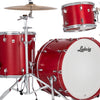 Ludwig NeuSonic FAB 3-piece Acoustic Drum Set Shell Pack Satin Diablo Red