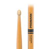 ProMark Rebound 2B ActiveGrip Clear Hickory Drumsticks, Acorn Wood Tip