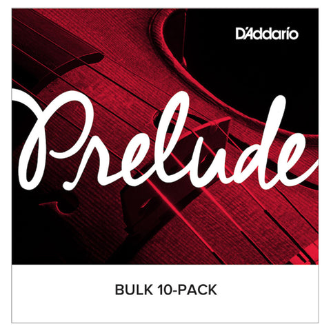 D'Addario Prelude Cello Single G String, 1/8 Scale, Medium Tension, Bulk 10-Pack