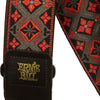 Ernie Ball Classic Jacquard Guitar Strap/Bass Strap - Red King