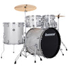 Ludwig Accent Drive 5pc Acoustic Drum Set Pack Silver Sparkle