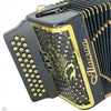 Alacran Accordion 34 Button 12 Bass 3 Switches EAD Super Compact, Black Satin