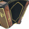 Alacran Accordion 34 Button 12 Bass 5 Switches FBE Brown Wood Stain