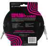 Ernie Ball Braided Instrument Cable Straight/Straight 18ft - Silver Fox