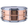 Ludwig LC662T Copper Phonic 6.5x14 Smooth Polished Shell, Tube Lugs Snare Drum