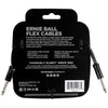 Ernie Ball Flex Instrument Cable Straight/Straight 10ft - Black