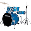 Ludwig Accent FUSE 5pc Acoustic Drum Set Pack Blue Sparkle