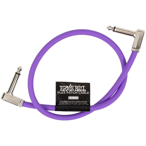 Ernie Ball Flex Patch Cable 18in - Purple - Single