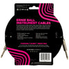 Ernie Ball Braided Instrument Cable Straight/Straight 18ft - Purple/Black