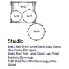 Ludwig Classic Oak Studio 4-piece Acoustic Drum Set Shell Pack Night Oak