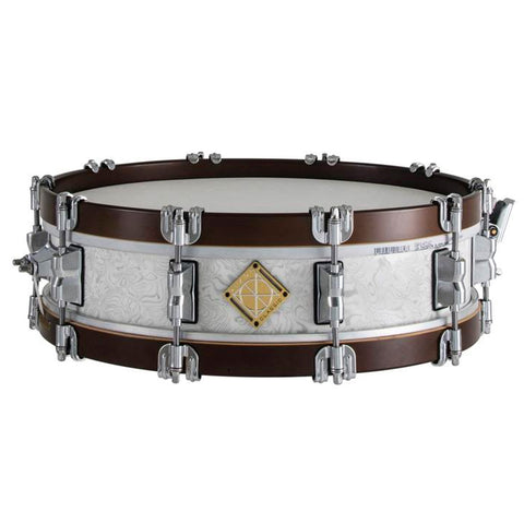 Dixon Classic Series Wood Snare Drum 3.5x14 Sub Zero White Wood Hoops