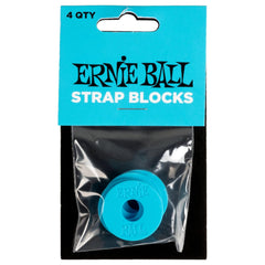 Ernie Ball Strap Blocks - Blue - 4 Pack