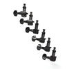 D'Addario Auto-Trim Locking Tuning Machines, 6 In-Line setup, Black