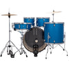 Ludwig Accent Drive 5pc Acoustic Drum Set Pack Blue Sparkle