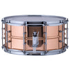 Ludwig LC662T Copper Phonic 6.5x14 Smooth Polished Shell, Tube Lugs Snare Drum