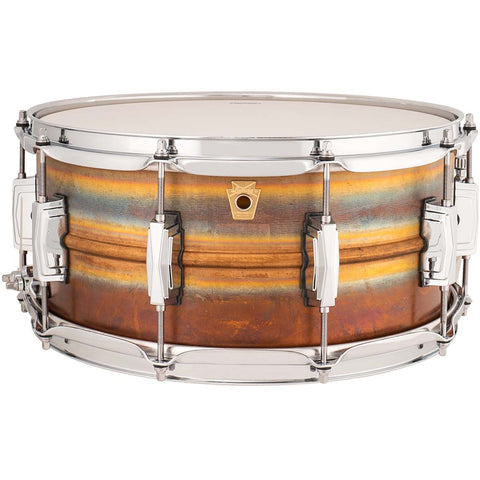 Ludwig LB552R Bronze Phonic 6.5x14 "RAW" Natural Patina Shell, Imperial Lugs Snare Drum