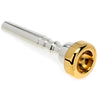 Bach Classic Silver Plated Trumpet Mouthpiece with Gold-plated Rim 1.25C