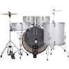 Ludwig Accent Drive 5pc Acoustic Drum Set Pack Silver Sparkle