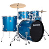 Ludwig Accent Drive 5pc Acoustic Drum Set Pack Blue Sparkle