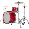 Ludwig NeuSonic Pro Beat 3-piece Acoustic Drum Set Shell Pack Satin Diablo Red