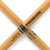 ProMark Rebound 2B ActiveGrip Clear Hickory Drumsticks, Acorn Wood Tip