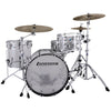 Ludwig Vistalite Fab 3-piece Acoustic Drum Set Shell Pack Clear