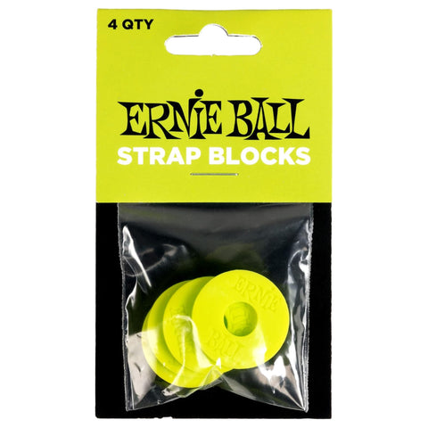 Ernie Ball Strap Blocks - Green - 4 Pack